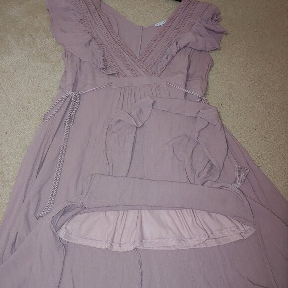 Baltic Born Jennifer Deep V Neck Maxi Dress Dusty Pink Rose  Size XXL - Picture 11 of 11